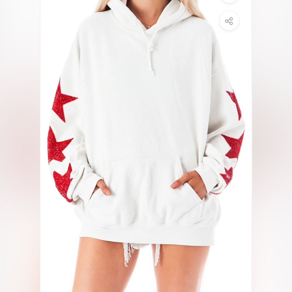 LF CARMAR red star patch hoodie